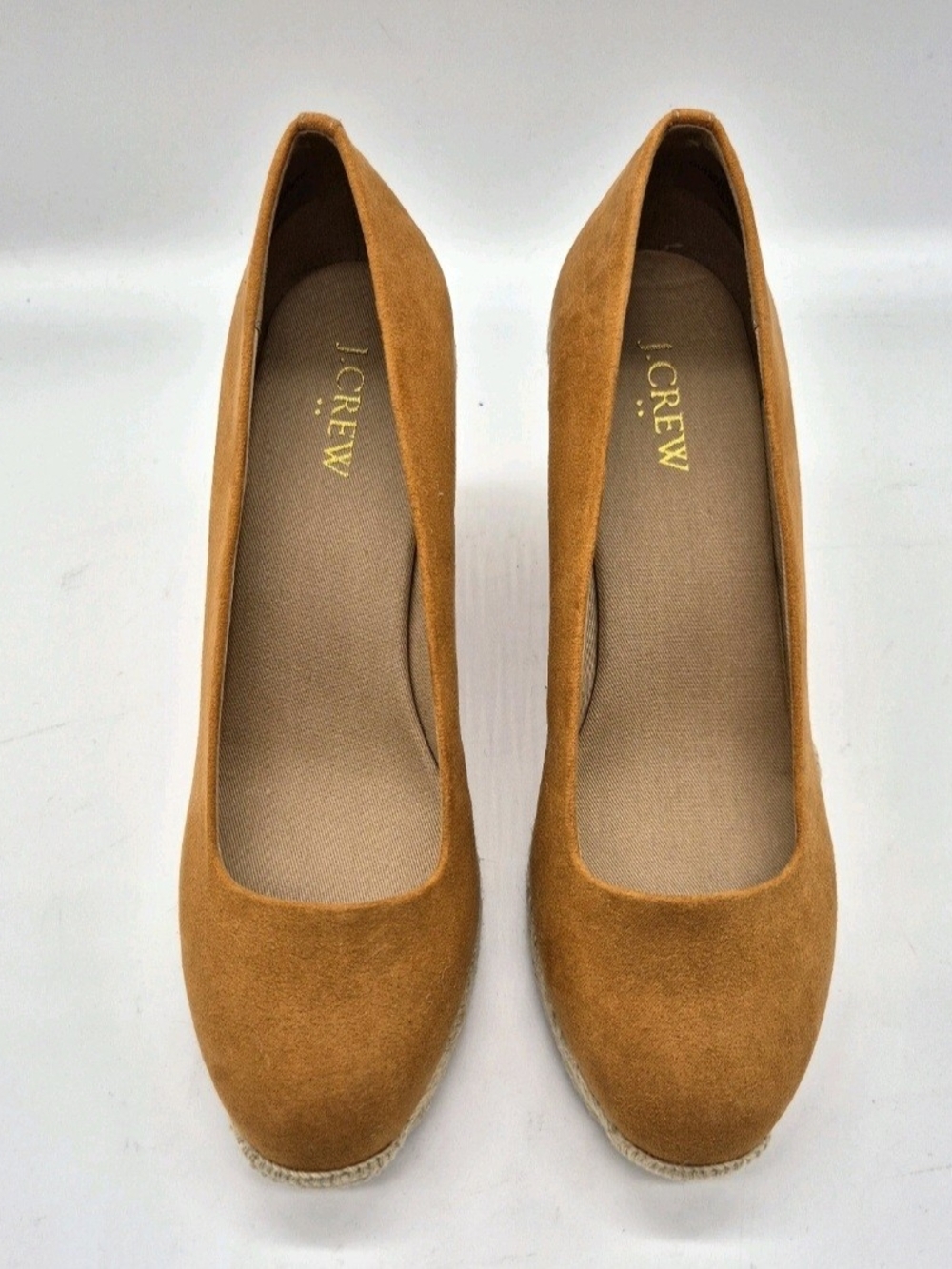 J. Crew Shoes Women’s Espadrille Wedges Sueded Size 7 Pale Clay Brown Shoes - Picture 3 of 13
